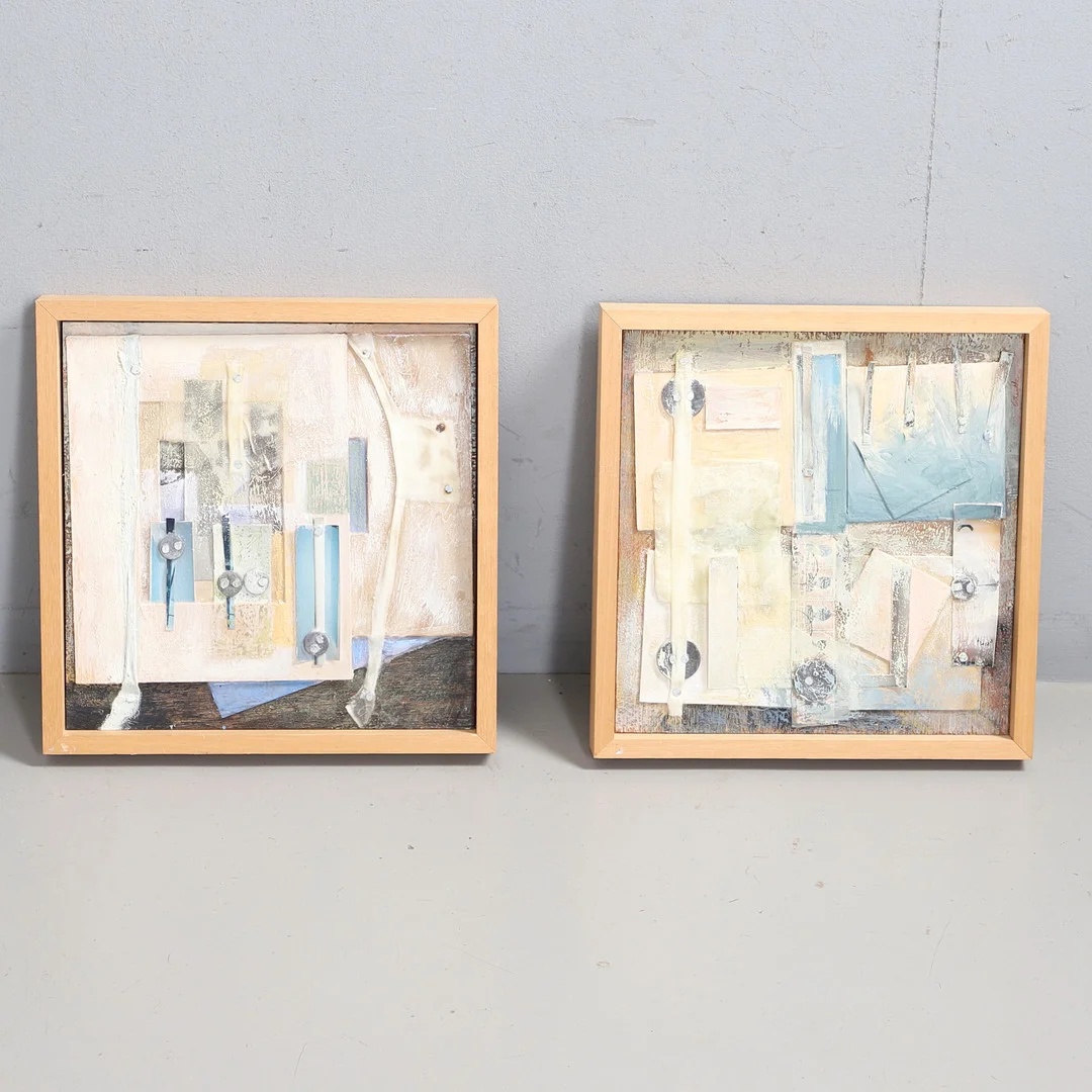 'CHAY THE COOK' 20TH CENTURY. 'KATACHI WO KAERU' #3 (BALANCE); 'KATACHI WO KAERU' #5 (SLIPPING HOPES). — Paintings — Lawrences Auctioneers