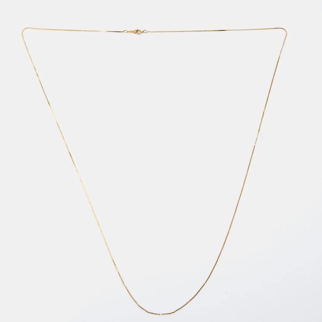 HALSKEDJA, 14 k guld, valsad fantasilänk, italienska stämplar. — Necklace — Stockholms Auktionsverk Sickla