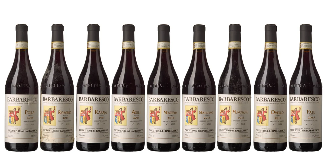 9 x Miks Produttori del Barbaresco Barbaresco Riserva Crus-Collection 2015 — 9 x Miks Produttori del Barbaresco Barbaresco Riserva Crus-Collection 2015 — Vin/Vin — Blomqvist