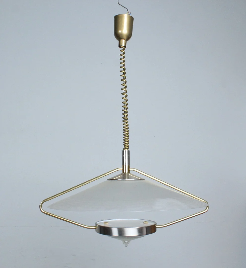HUSTADT LEUCHTEN. Hängeleuchte, Glas. — Ceiling lights — Stockholms Auktionsverk Düsseldorf/Neuss