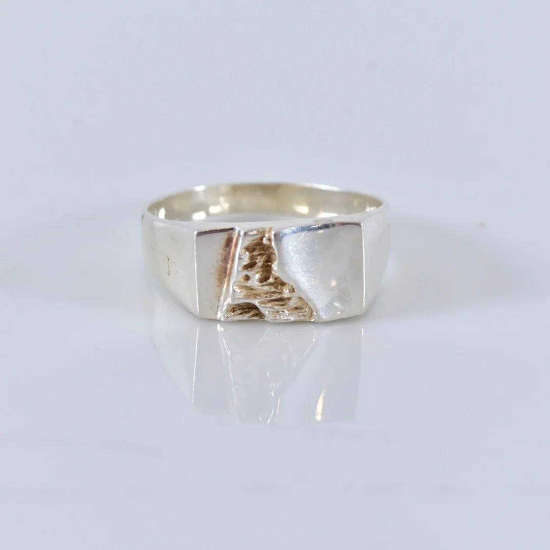 KLACKRING, sterlingsilver. — Rings — Halmstads Auktionskammare