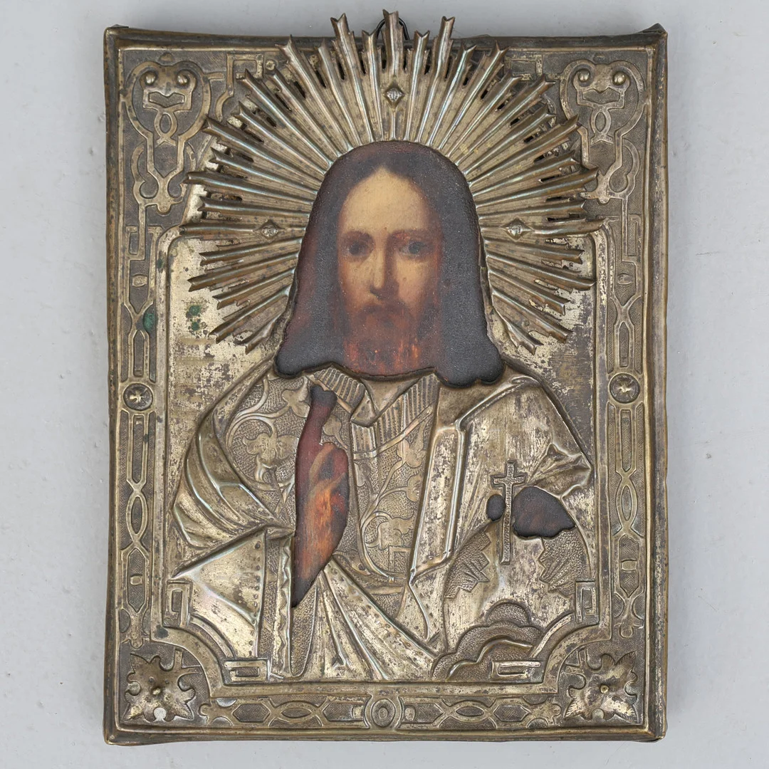 IKON, Kristus Pantokrator, Ryssland. — Other — Södermanlands Auktionsverk