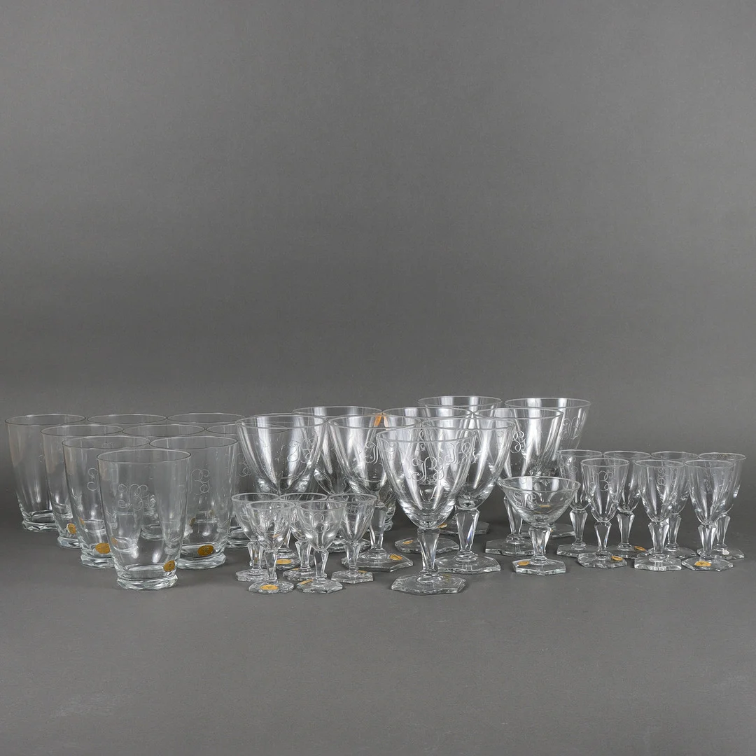 GLASSERVIS 1900-tal. — Tableware — Karlstad Hammarö Auktionsverk