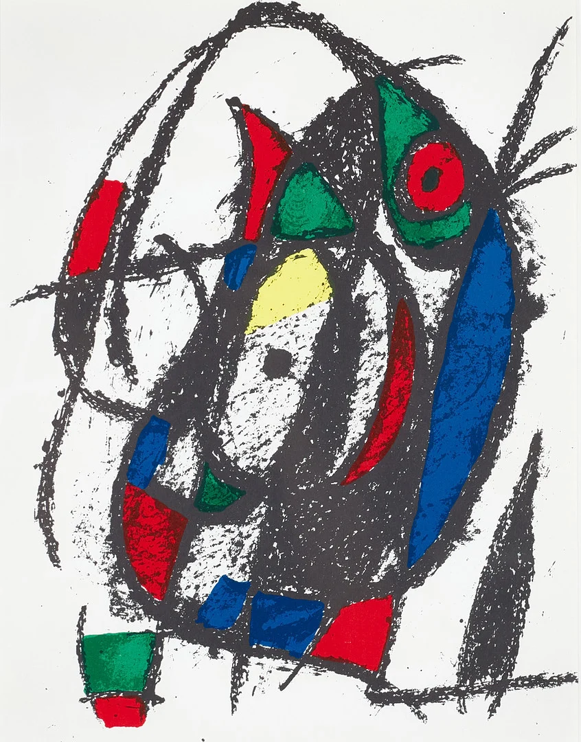 JOAN MIRÓ (Spanien, 1893-1983), Komposition, färglitografi, 1975, Mourlot 1040. — Engravings & Prints — Crafoord Auktioner Stockholm