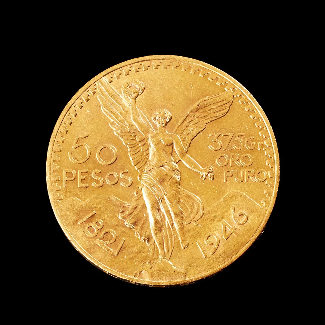 GULDMYNT, Mexico, 30 pesos, 1946, 21,6 k. — Coins & Banknotes — Stockholms Auktionsverk Sickla