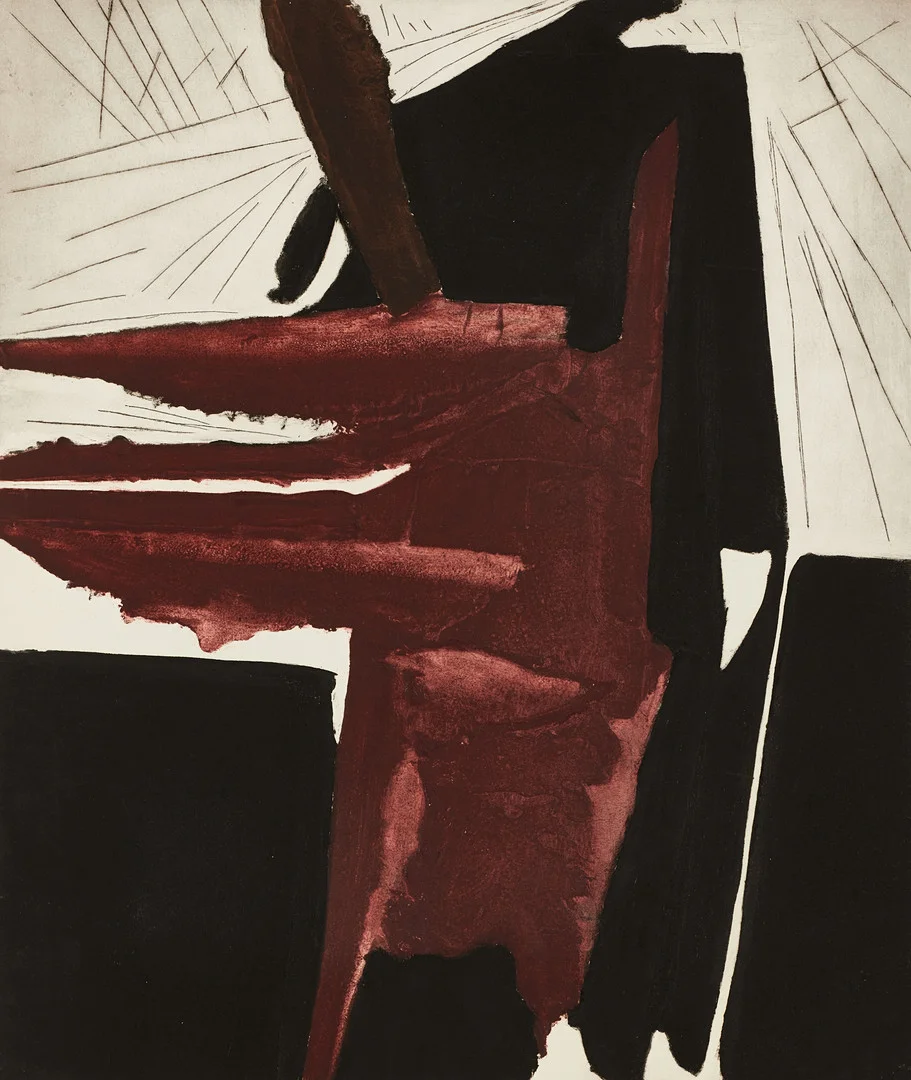 JAN MEYER (1927-1995). "l'Esclave", signerad och numrerad 30/99, carborundum. — Engravings & Prints — Crafoord Auktioner Stockholm