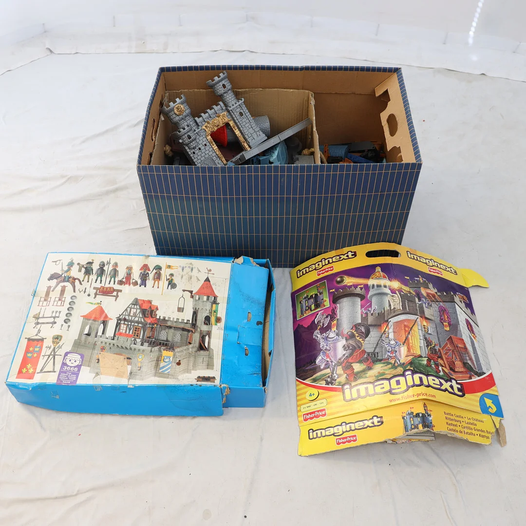 BYGGSATS, Fisher price, Imaginext samt Playmobil. — Toys — Falun Auktionsbyrå