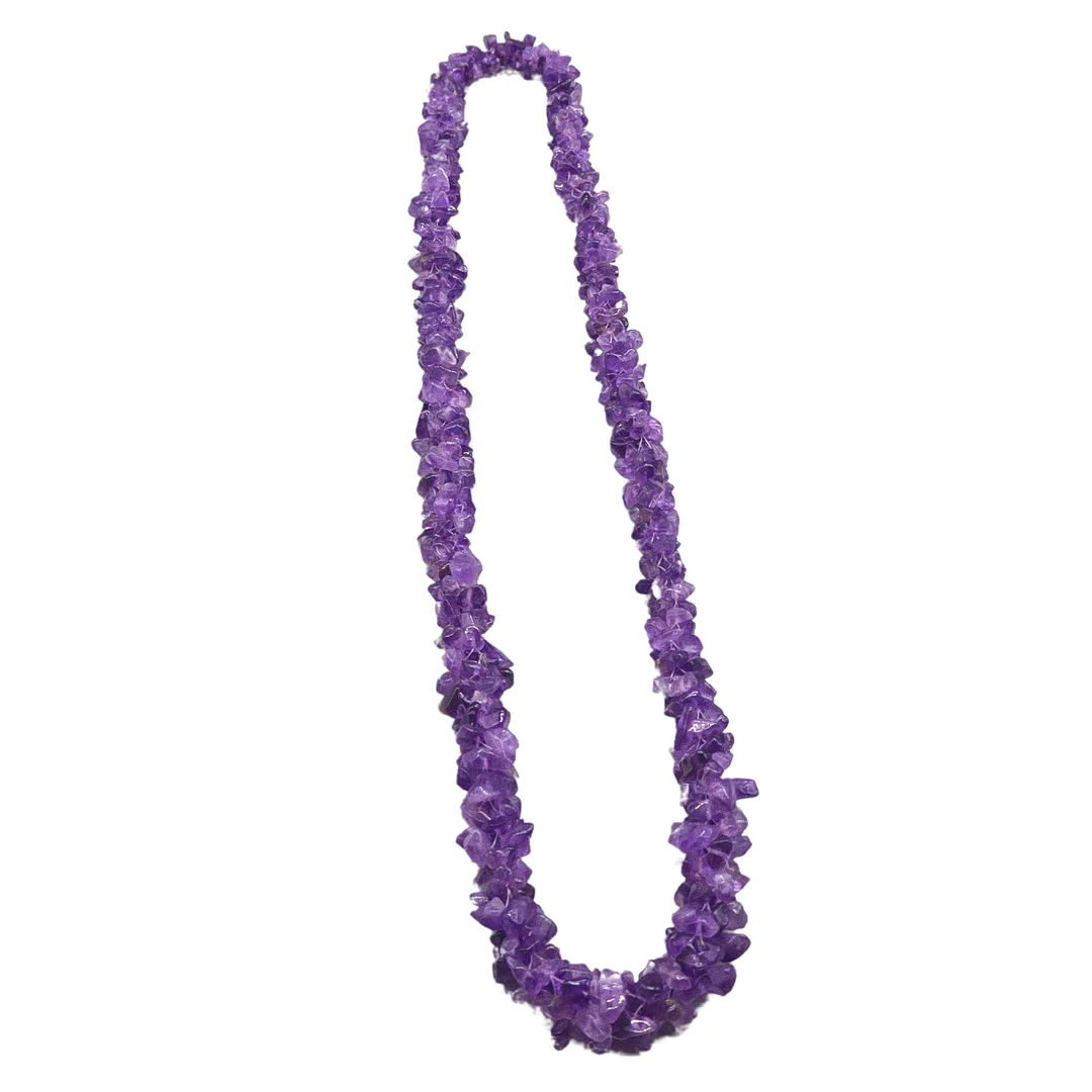 AMETHYST HALSKETTE OHNE VERSCHLUSS. — Necklace — Auktionshaus Stuber's Hammerschlag