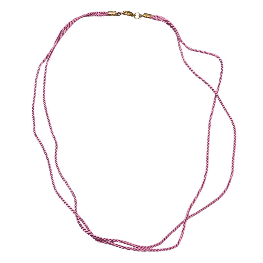 KORDELKETTE IN PINK. — Necklace — Auktionshaus Stuber's Hammerschlag