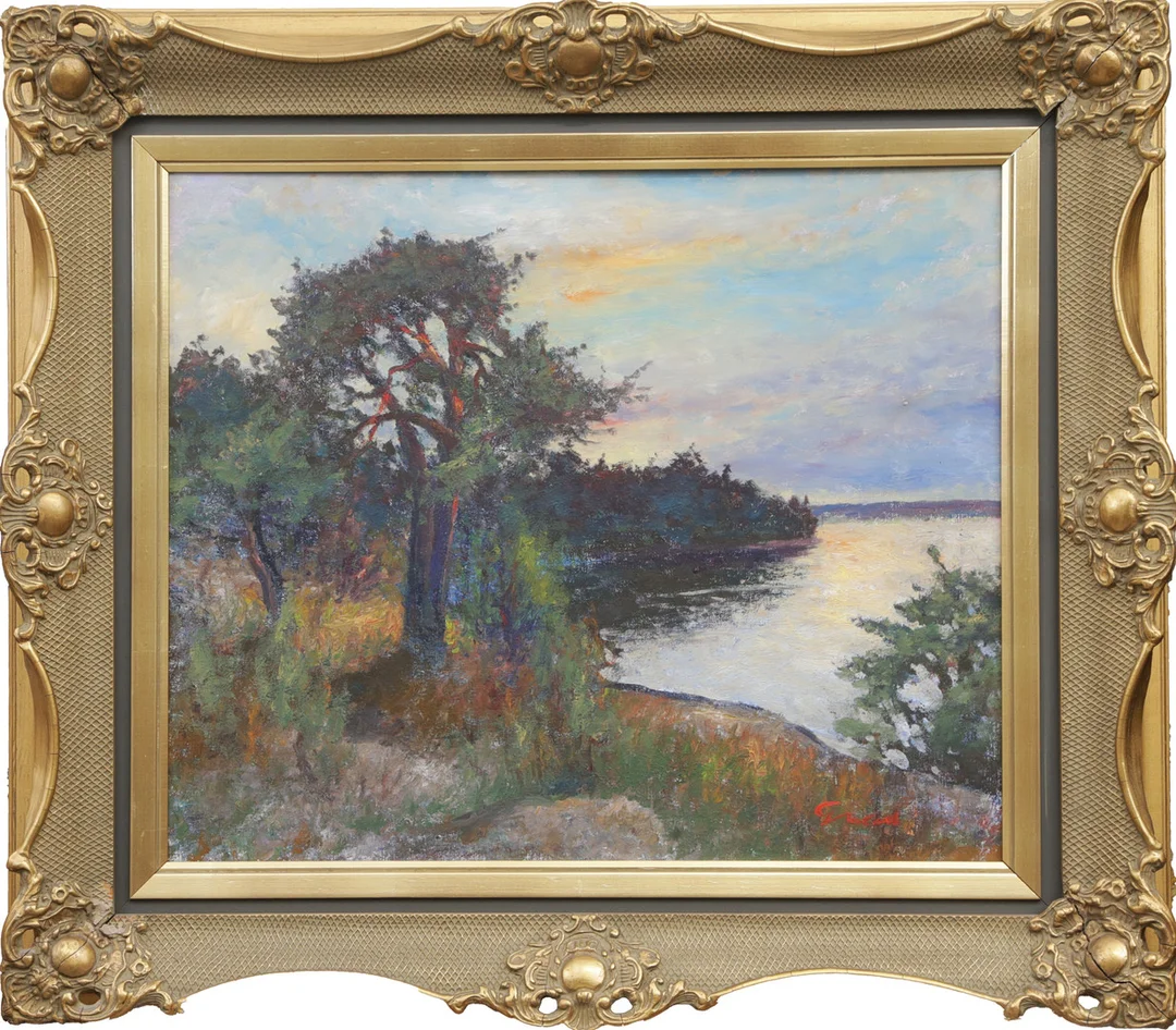 FRANS GARD. OLJA, på duk, signerad. — Paintings — Kalmar Auktionsverk