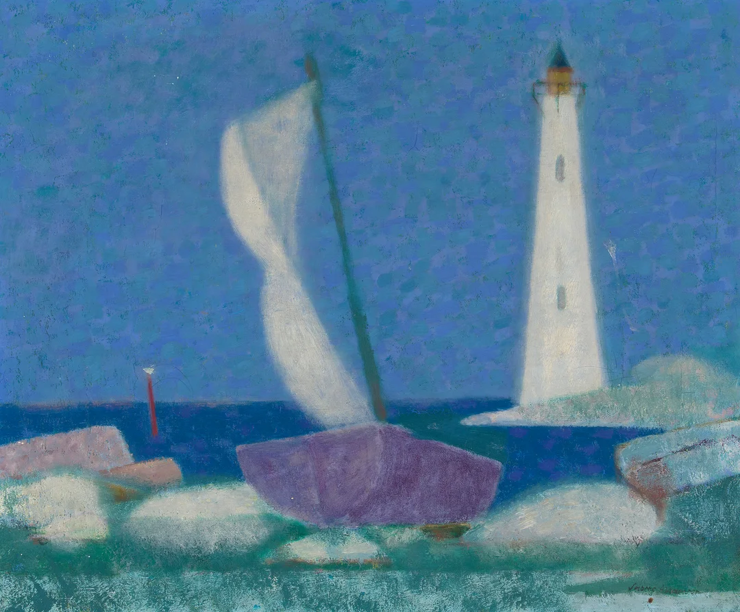 Andersen, Snorre — Ved fyret — Kunst/Maleri — Blomqvist