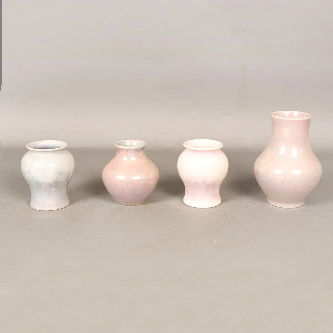 FOUR MOORCROFT POTTERY LUSTRE VASES (4). — European — Bishop & Miller