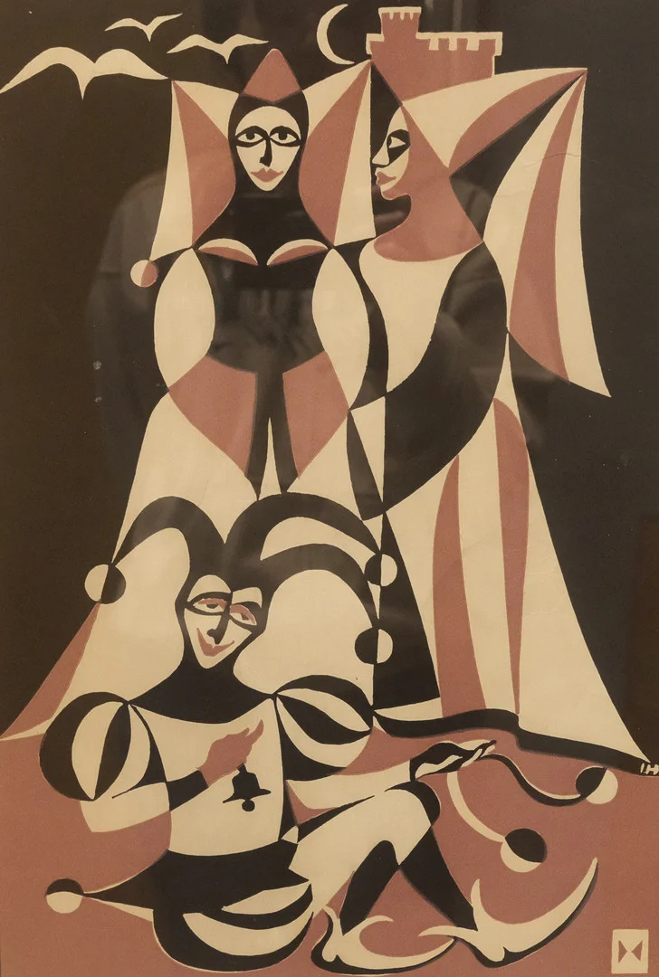INGA HEMSE. MEDELTIDA GESTALTER, LITOGRAFI, 1972. — Engravings & Prints — Björnssons Auktionskammare