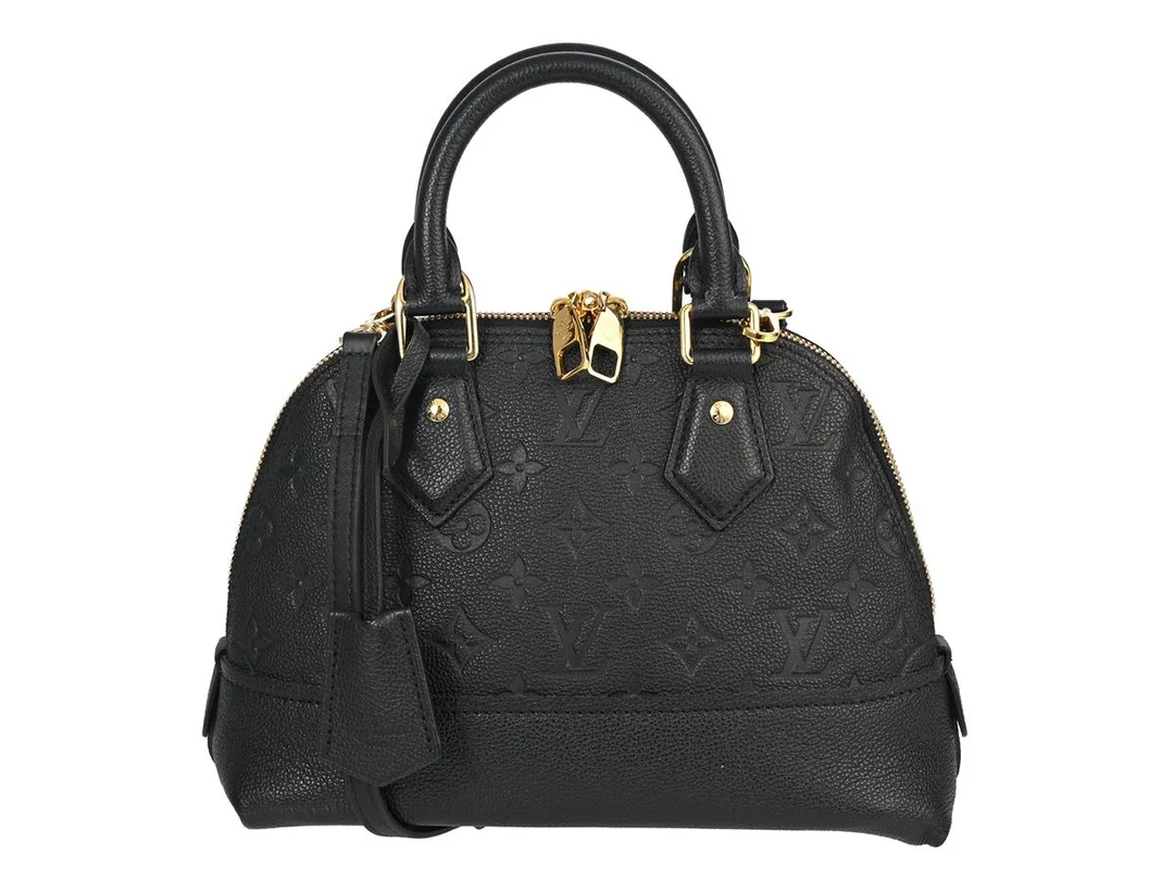 VÄSKA, LOUIS VUITTON, Alma Bag BB, svart Empriente monogram, guldfärgade beslag, 25x16x10 cm, hänglås och nycklar märkta 319, axelrem, dustbag. — Accessoarer/Väskor — Kaplans
