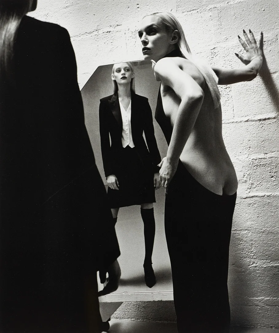HELMUT NEWTON. efter, "Fashion, New Yorker, Paris 1996", ur "Baby Sumo", 2009. — Photography — Crafoord Auktioner Stockholm