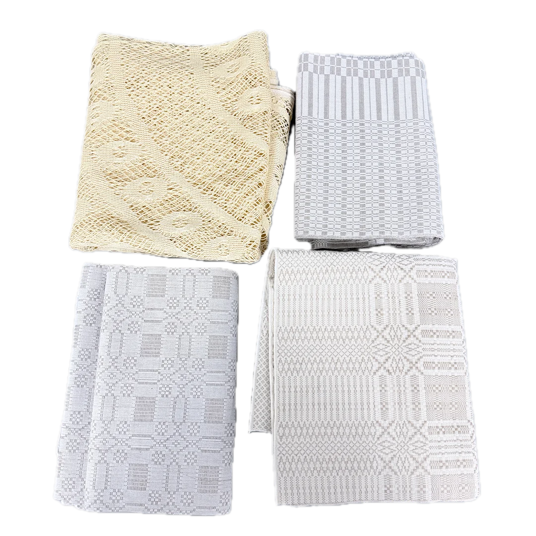 DUKAR, 4 st, bl.a halvlinne, Borlänge Väveri AB. — Textiles — Auktionshuset STO Bohuslän