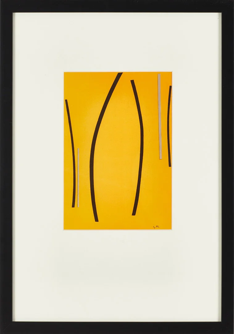 GERT MARCUS (Tyskland/Sverige, 1914-2008), efter, Komposition, monogramsignerad i plåten, 1956, färgtryck. — Engravings & Prints — Crafoord Auktioner Stockholm