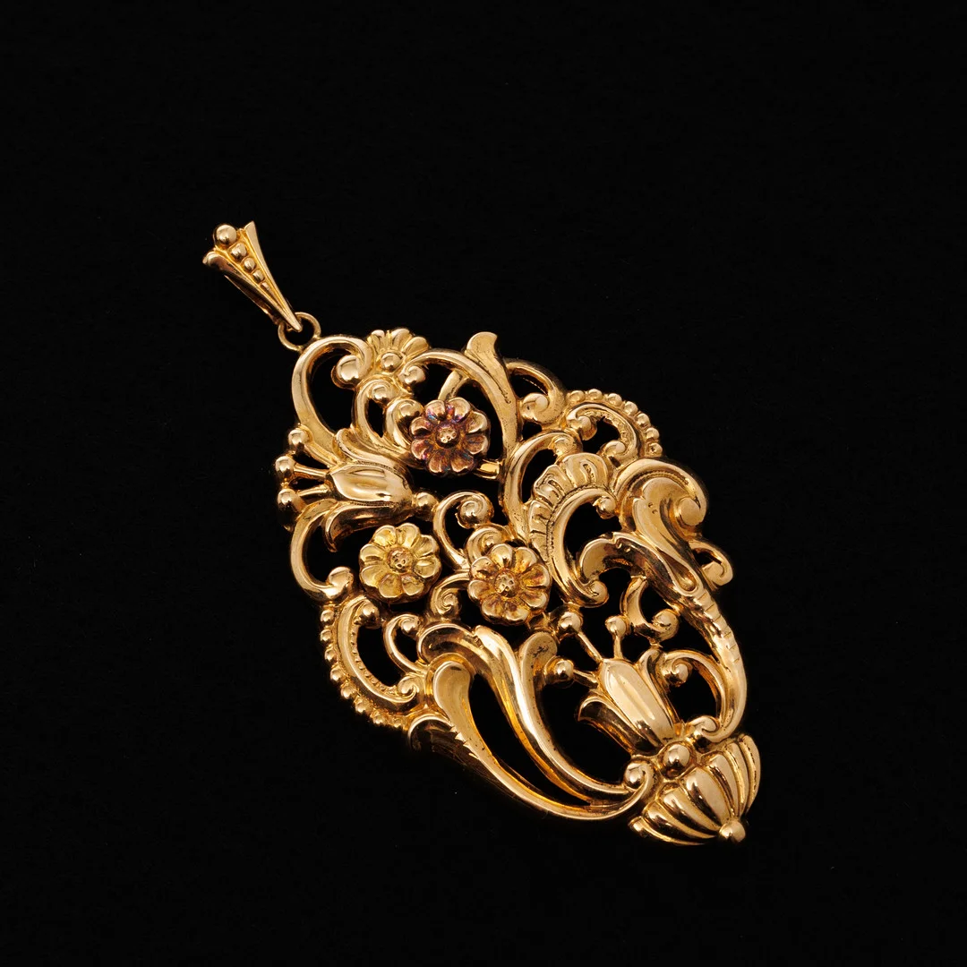 HÄNGE, 18K guld, GD&Co, 1948. — Brooches & Pendants — Garpenhus Auktioner
