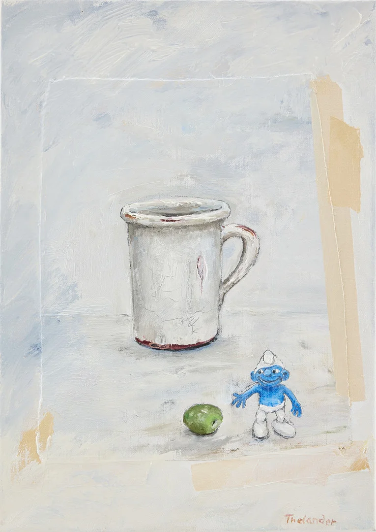 PG THELANDER. "Kopp, smurf, oliv". — Paintings — Stockholms Auktionsverk Fine Art