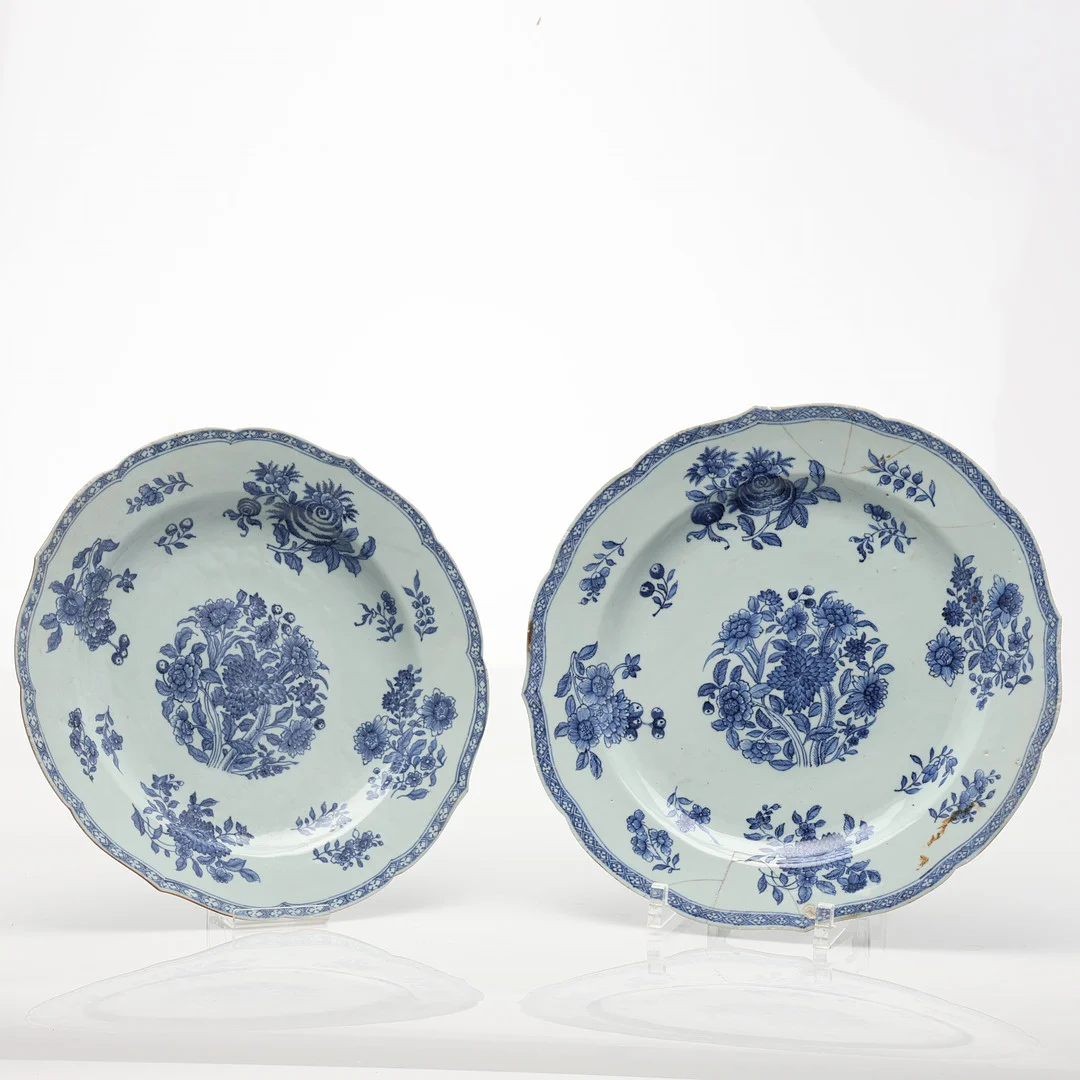 FAT, 2 st. Kina, Qianlong (1711-1799). — Oriental — Uppsala Auktionskammare