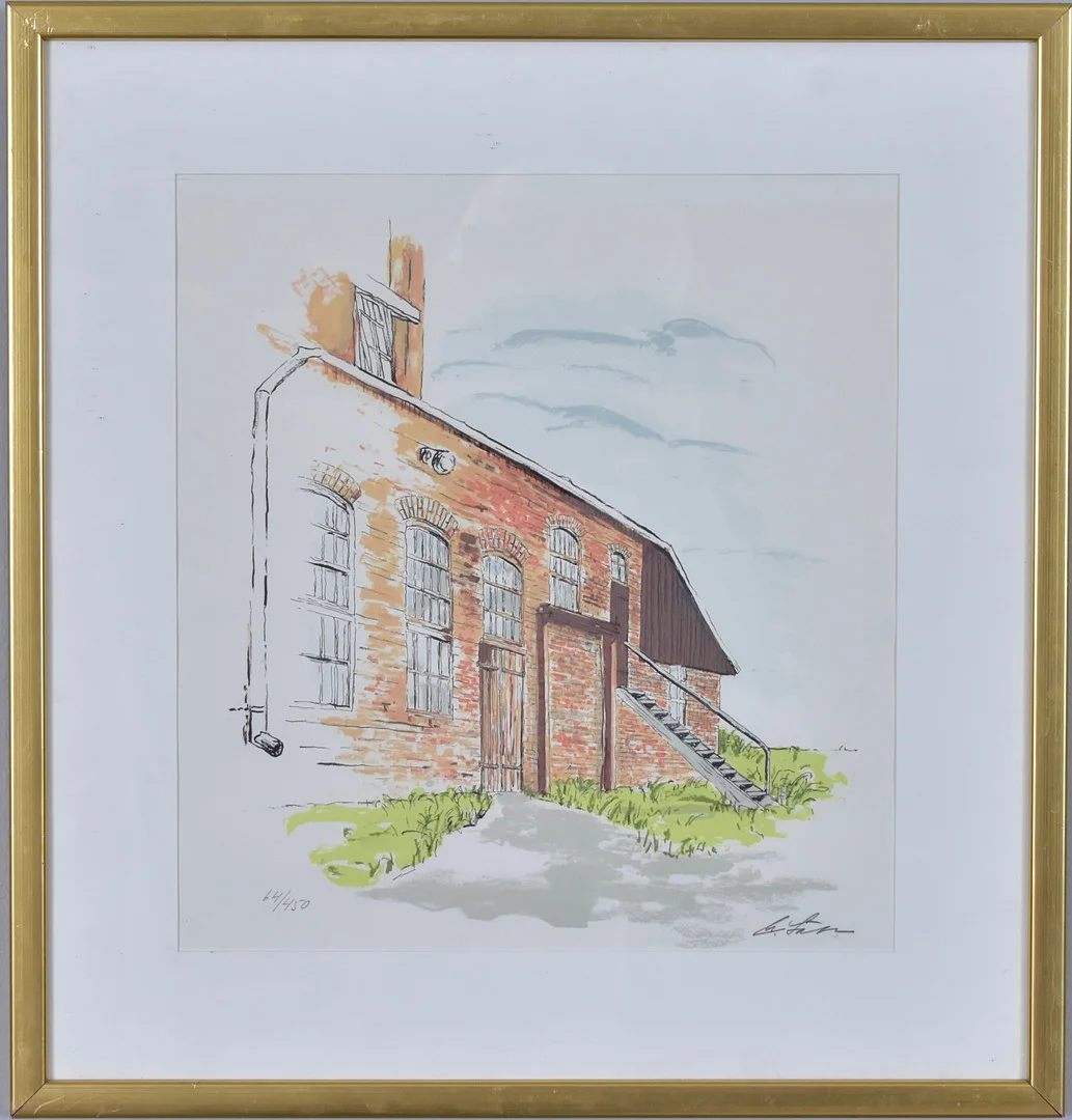 WILLY LÄTH. Färglitografi. — Engravings & Prints — Halmstads Auktionskammare
