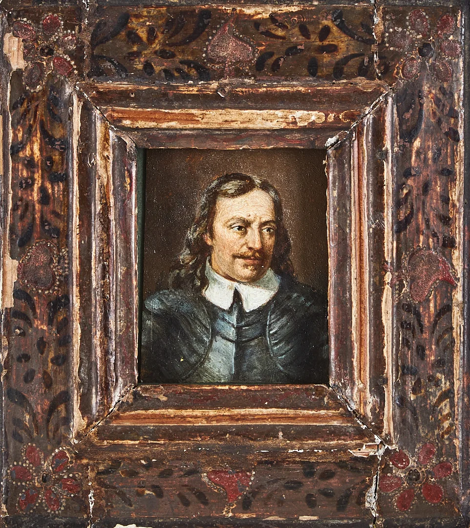 OIDENTIFIERAD KONSTNÄR. Porträtt av Oliver Cromwell (1599-1658), 1800-tal, olja på pannå. — Paintings — Stockholms Auktionsverk Magasin 5
