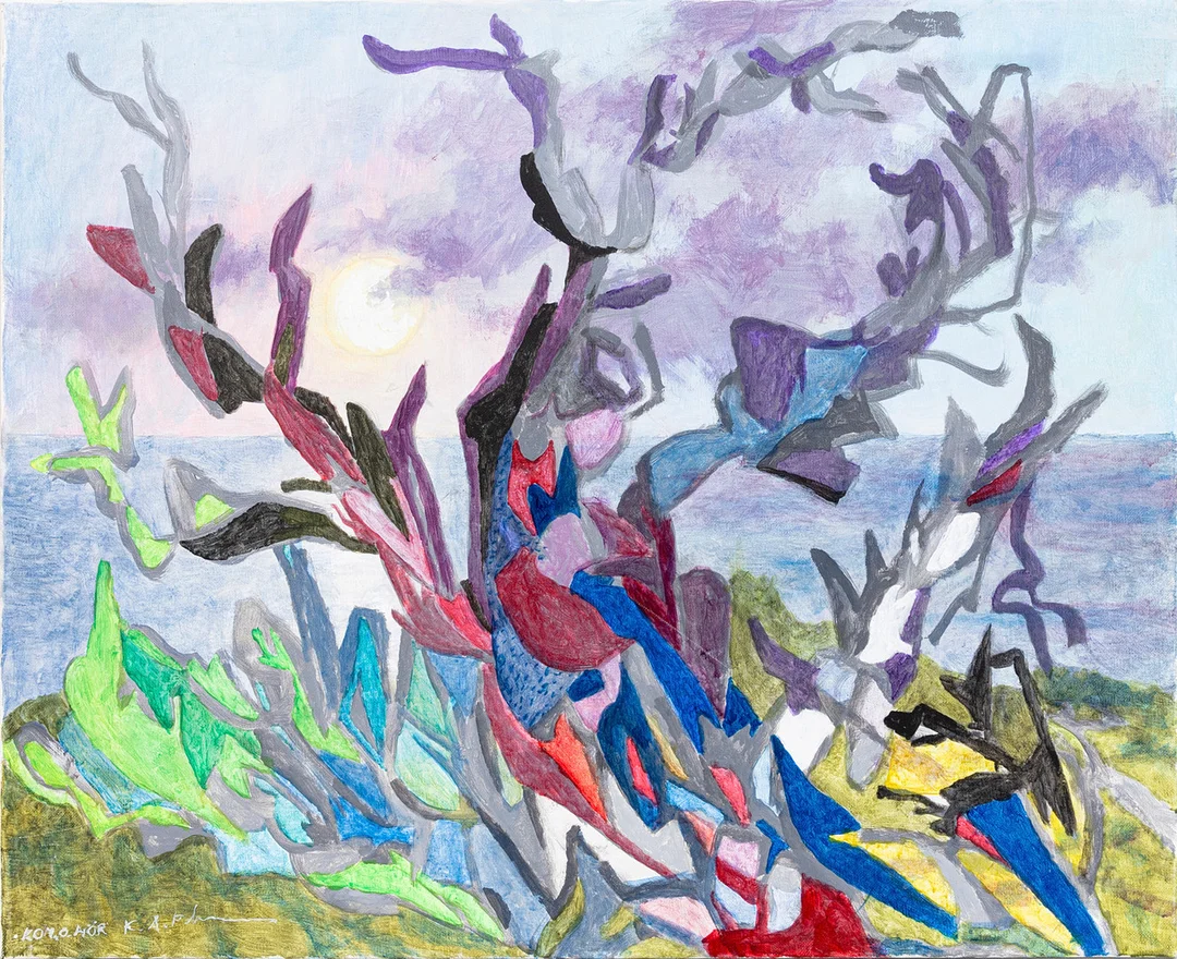 KARL AXEL PEHRSON. "Komohör"", olja på duk, signerad. — Paintings — Auktionshuset Kolonn