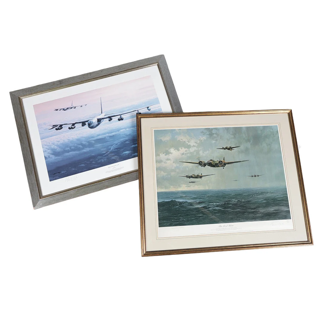 TWO AVIATION PRINTS BY GERALD COULSON AND PHILIP WEST (2). — Engravings & Prints — Bishop & Miller