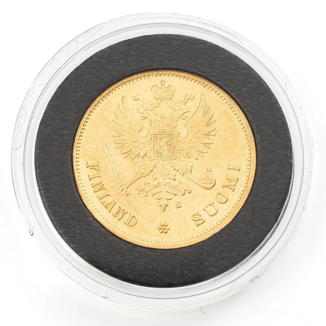 Guldmynt, Storhertigdömet Finland, Alexander II, 10 Markka 1878. — Militaria/Mynt — Bukowskis