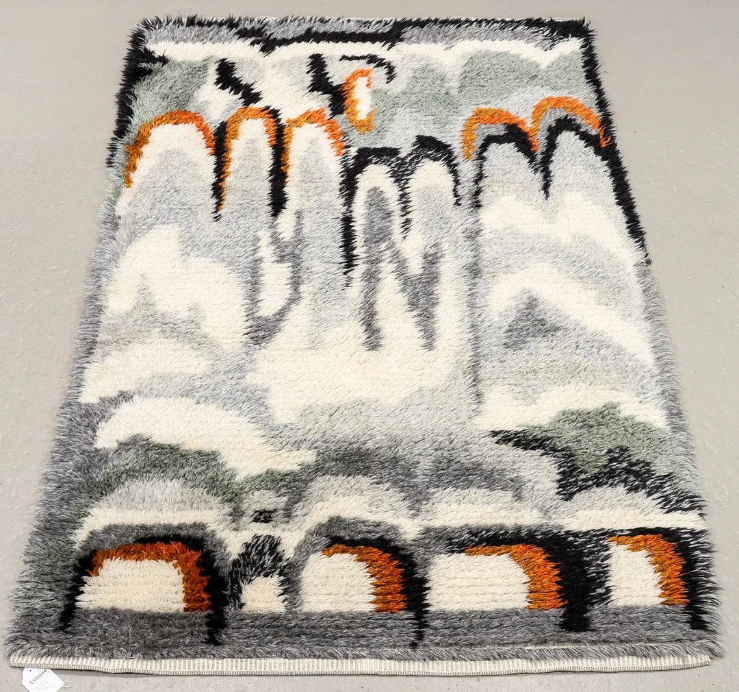 RYAMATTA 1970/80-tal, 170x115 cm. — European Carpets & Textiles — Karlstad Hammarö Auktionsverk