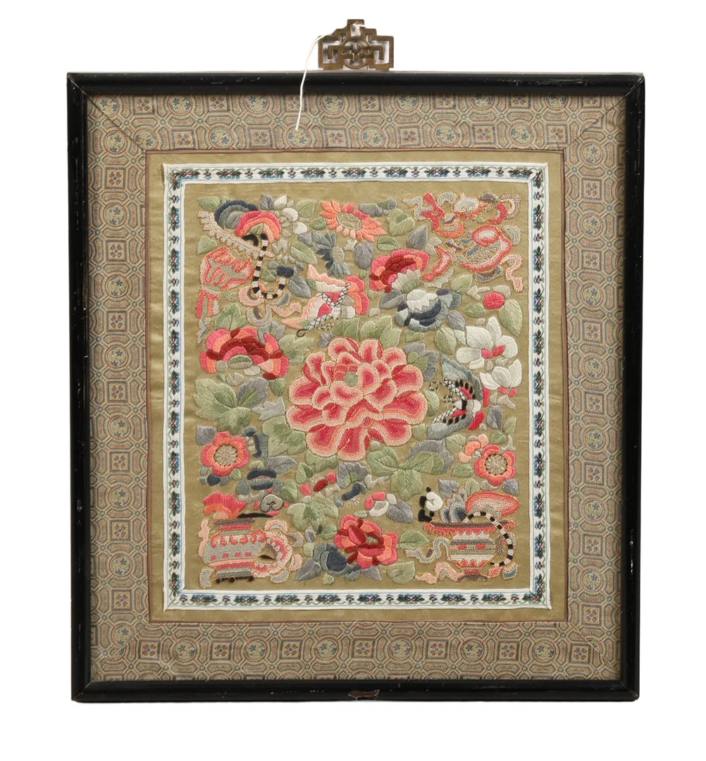 A CHINESE REPUBLIC PERIOD (1912-1949) TEXTILE PANEL. — Textiles — Bishop & Miller