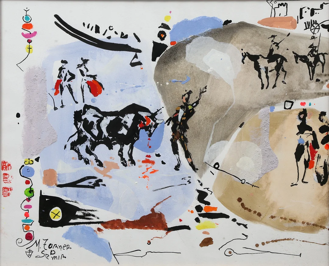 MIGUEL TORNER DE SEMIR. Bullfight. — Drawings — Balclis