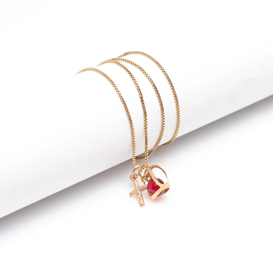 HALSBAND med 2 HÄNGE, 18K, Guld, vikt cirka 2,7 gram. — Jewellery — Gomér & Andersson Linköping