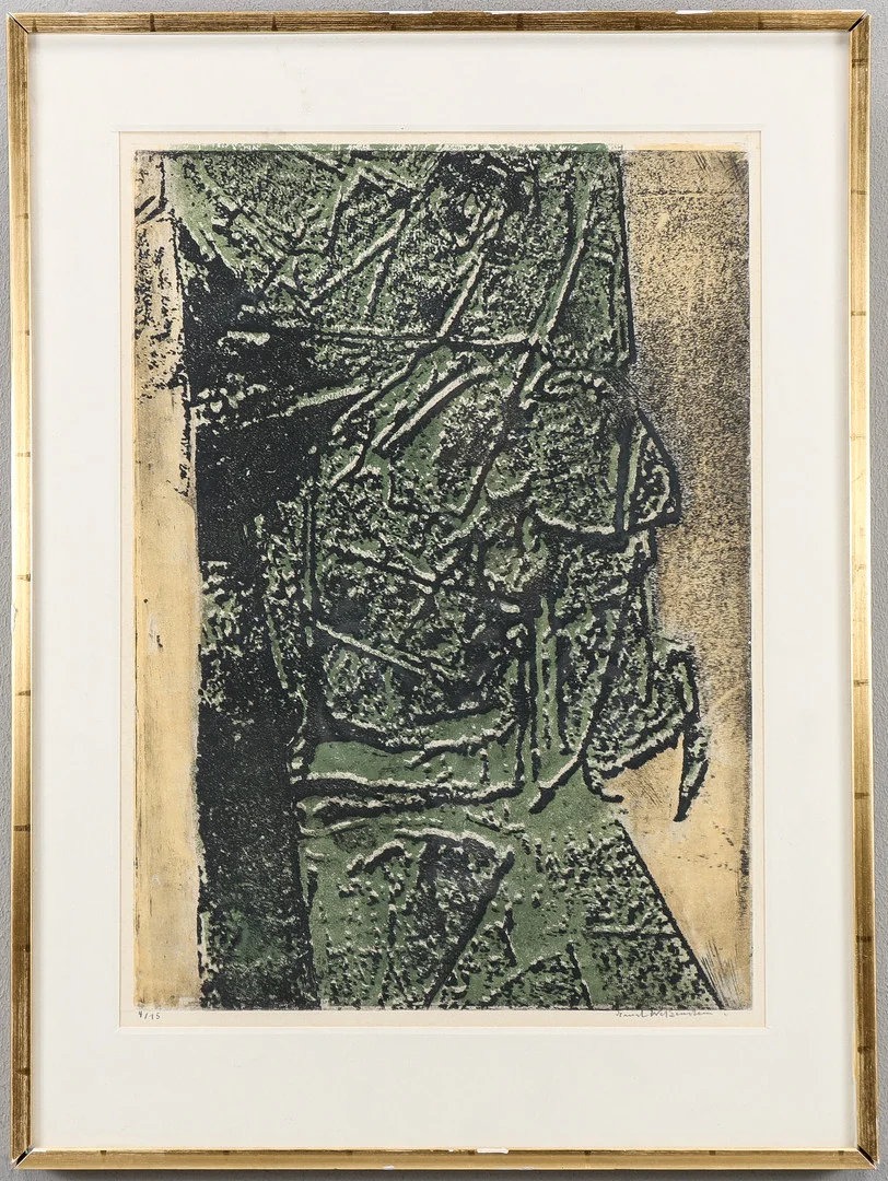 ERNST WETZENSTEIN. Litografi 4/15, signerad. — Engravings & Prints — Karlstad Hammarö Auktionsverk