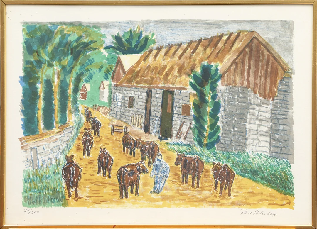 RUNE SÖDERBERG. LITO, signerad. — Engravings & Prints — Kalmar Auktionsverk