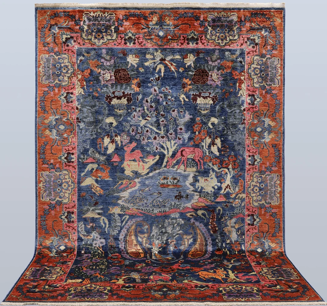 MATTA. Figural Zigler, 299 x 204 cm. — Oriental Carpets & Textiles — Södermanlands Auktionsverk