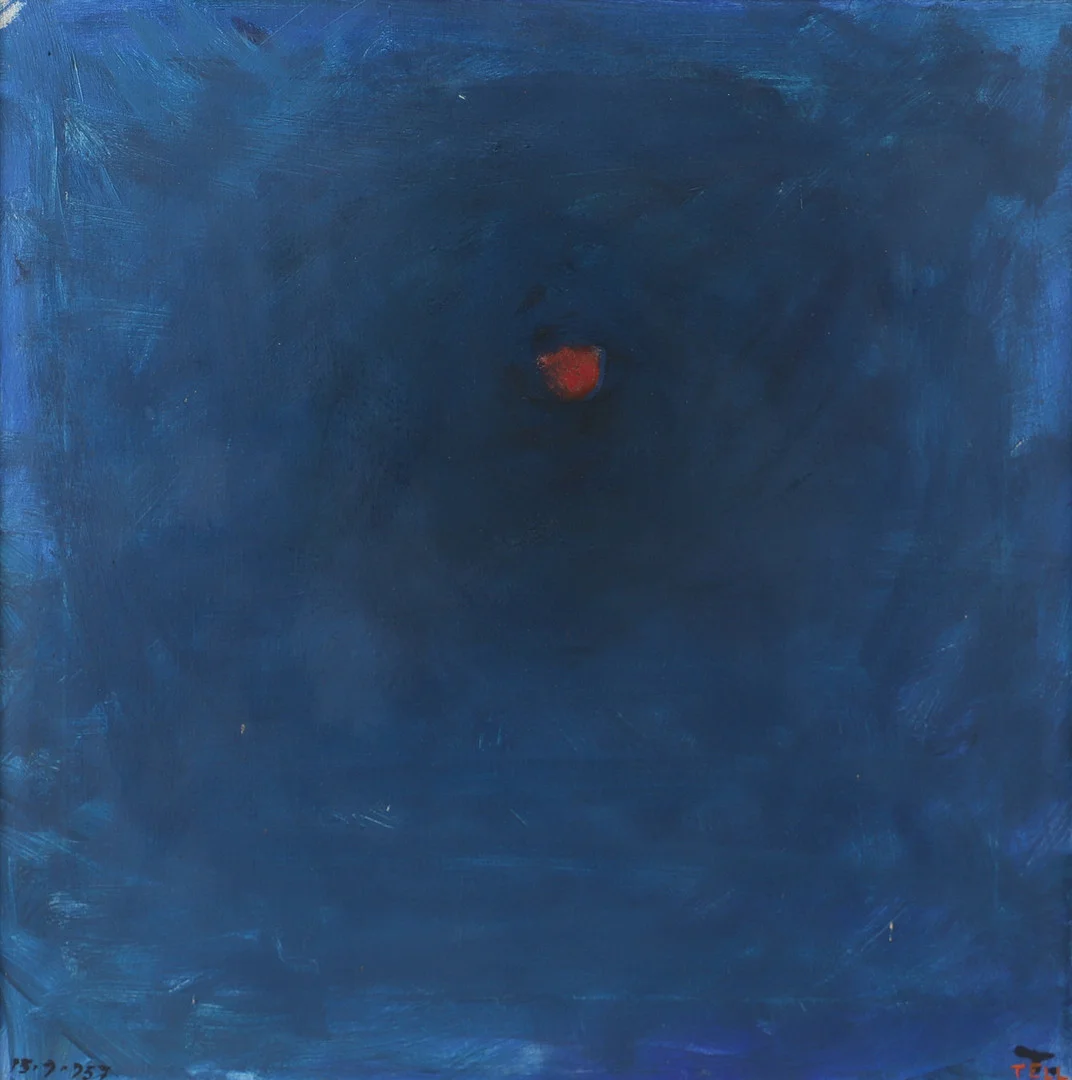 UMAR TELL. Kopmposition, olja på pannå, signerad Tell. — Paintings — Helsingborgs Auktionskammare