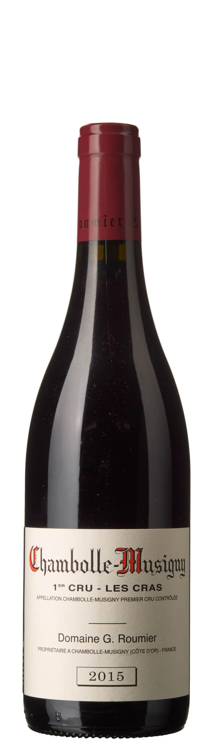 1 x Chambolle-Musigny 1er Cru Les Cras 2015, G. Roumier — 1 x Chambolle-Musigny 1er Cru Les Cras 2015, G. Roumier — Vin/Vin — Blomqvist