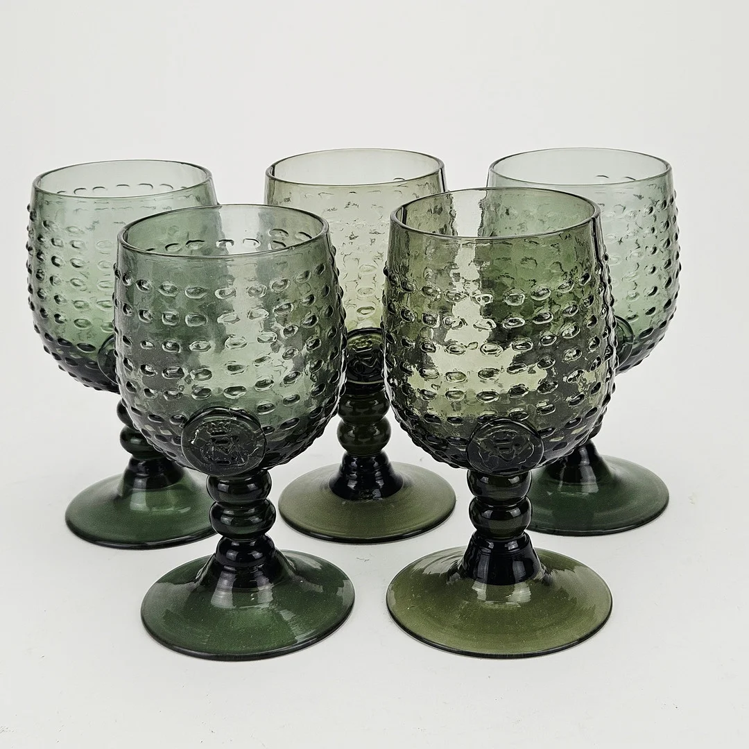 VINGLAS, 5 st, "Hertig Carl", Reijmyre. — Tableware — Auktionshuset Thörner & Ek
