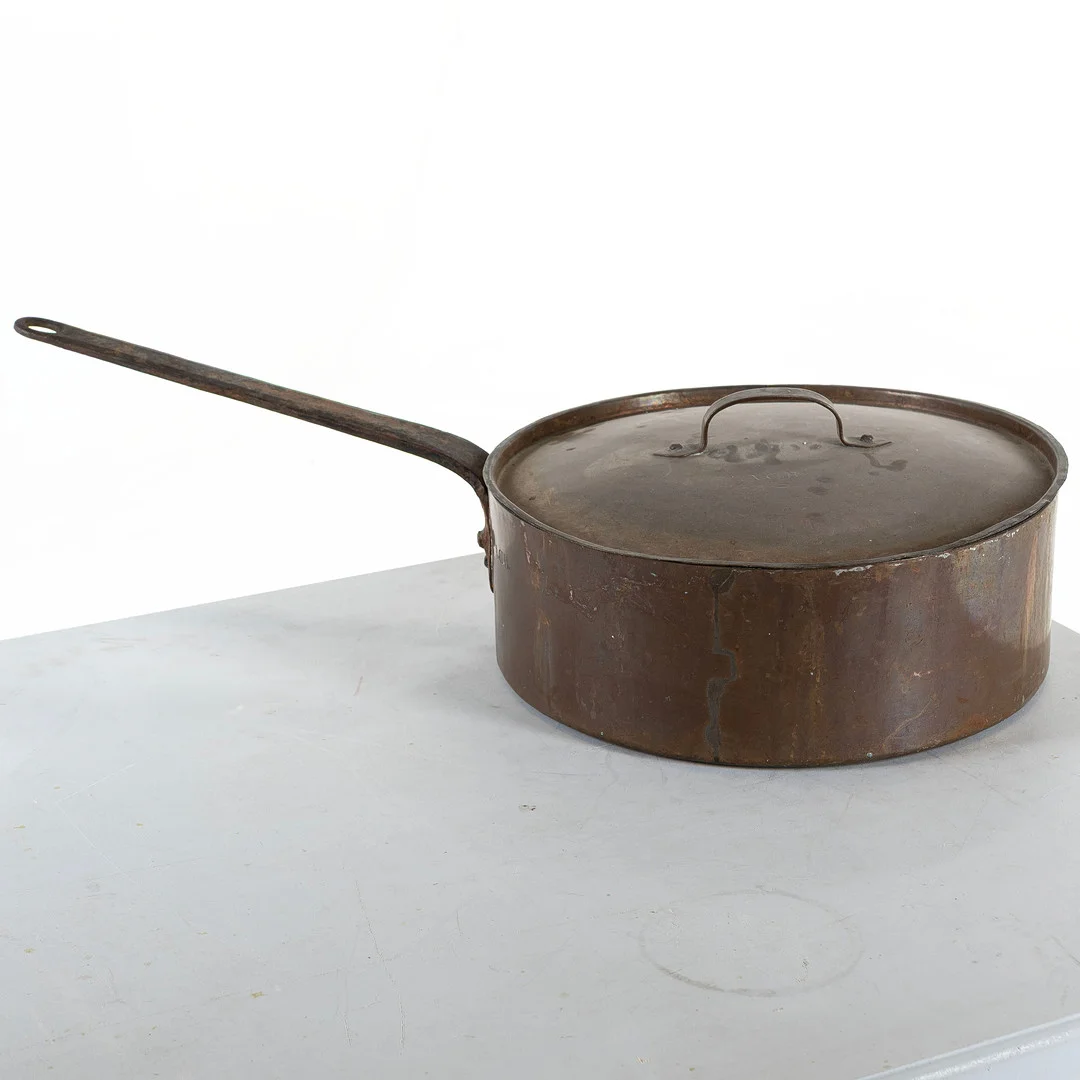 KOPPARKASTRULL, märkt A.C.B, 1800-tal. — Pewter, Brass & Copper — Handelslagret Auktionsservice