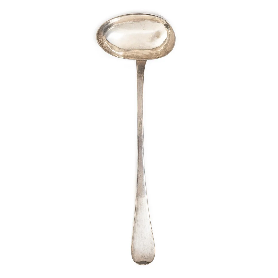 Petter Eneroth, soppslev, silver, Stockholm 1789. — Silver/Bestick — Bukowskis