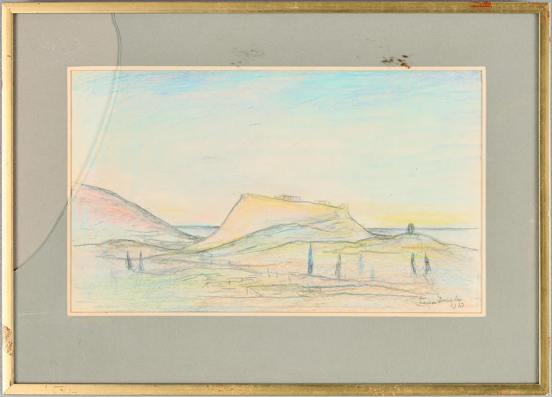 EINAR FORTSETH. Motiv från Aten, 1926. — Paintings — Uppsala Auktionskammare