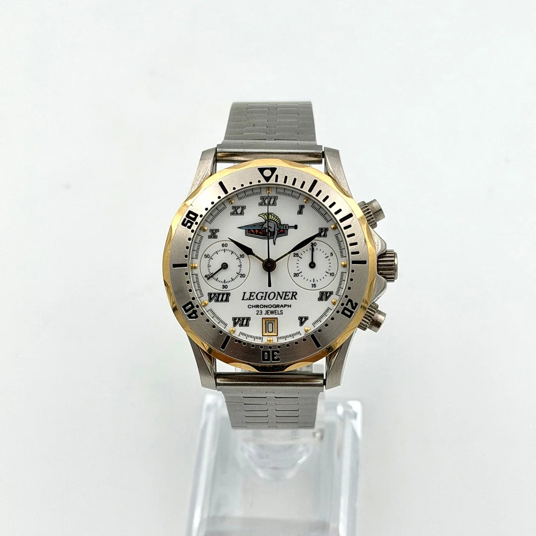 POLJOT Legioner, kronograf, armbandsur, 1980/90-tal, manuell, stål. — Wristwatches — Skandia Auktion