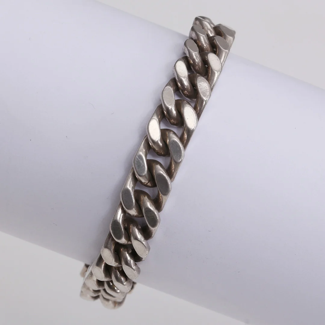 ARMLÄNK, pansarlänk, 830 silver, 50 gram, Janson Guldvaru Ab Victor, Lindesberg 1979. — Bracelets — Auktionshuset Thelin & Johansson