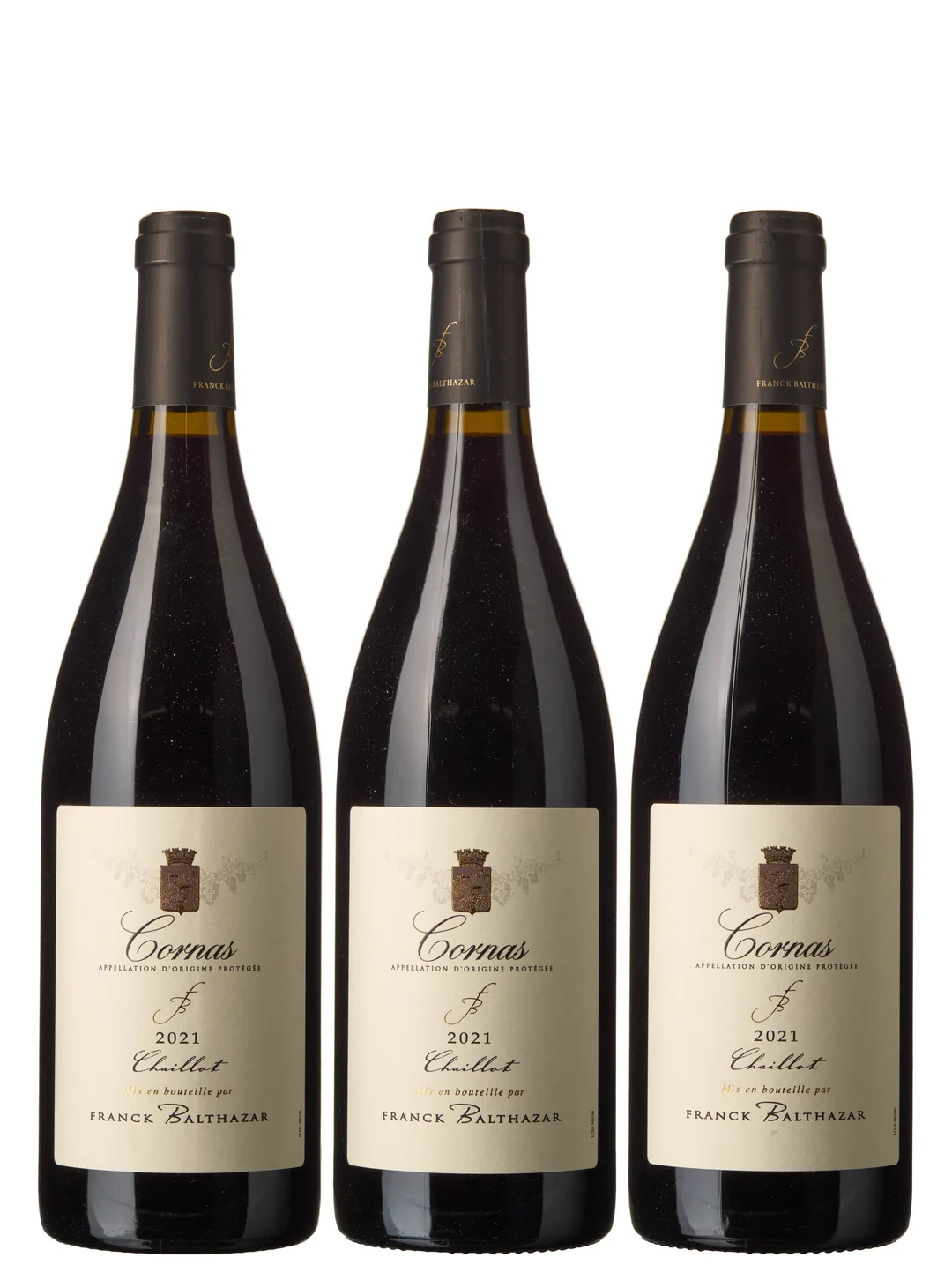 3 x Cornas Chaillot 2021, Franck Balthazar — 3 x Cornas Chaillot 2021, Franck Balthazar — Vin/Vin — Blomqvist