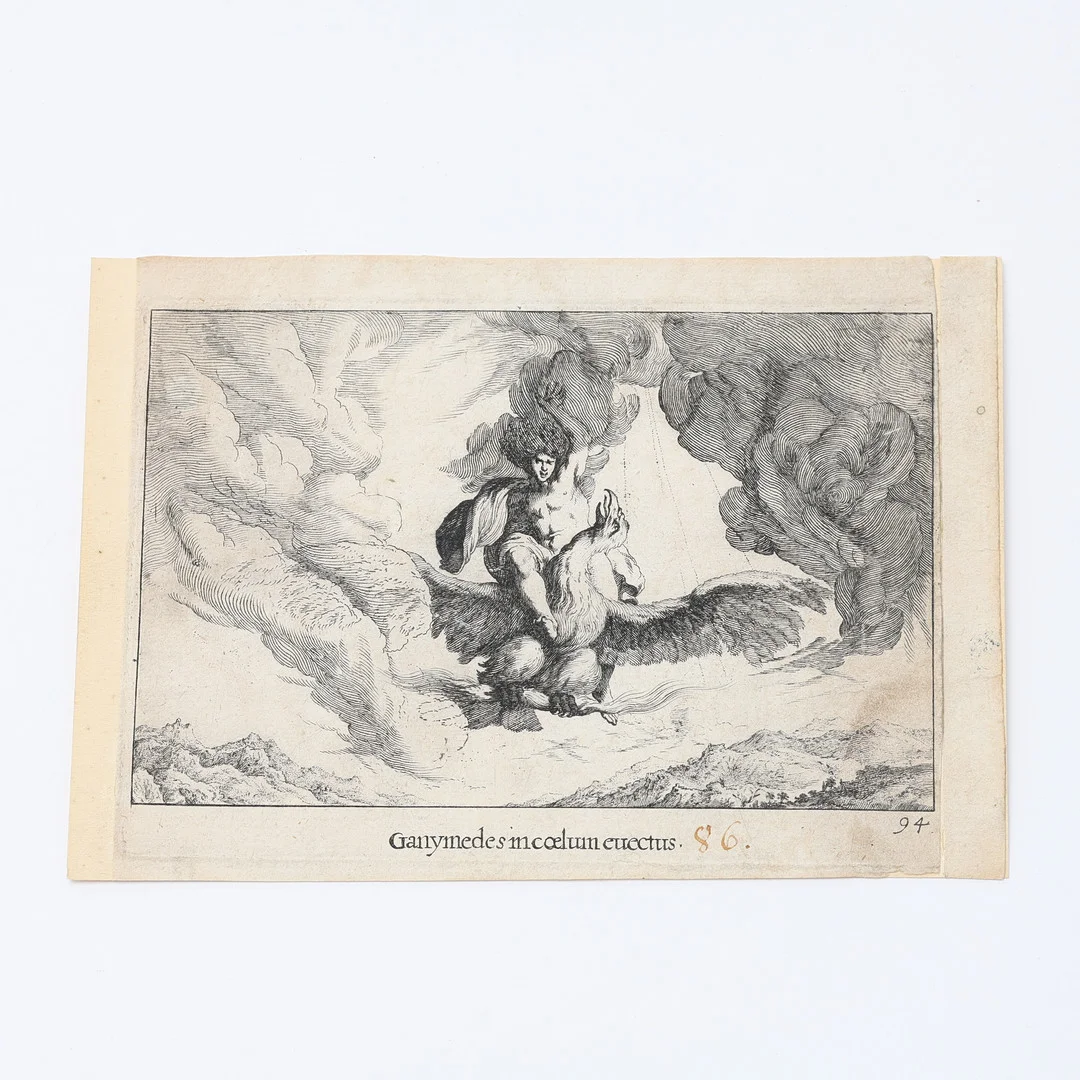 JOHANN WILHELM BAUR (1607-1642). Etsningar, 5 st, ur "Ovid's Metamorphoses", ca 1639-41. — Engravings & Prints — Uppsala Auktionskammare