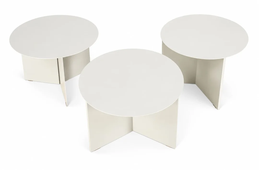 HAY. Three side tables / coffee tables, model Slit (3) — Furniture/Coffee tables, occasional tables — Lauritz