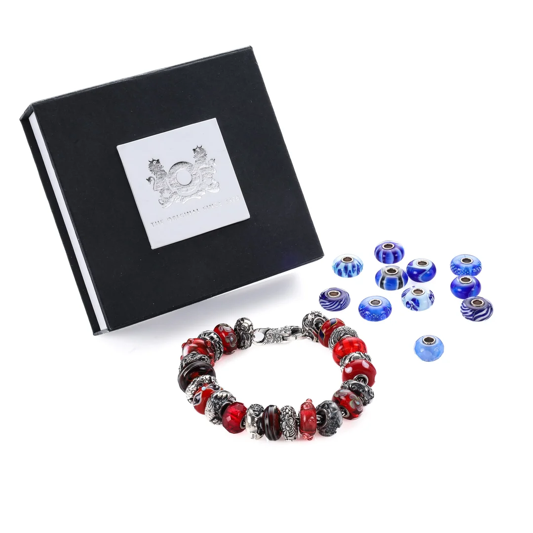 Trollbeads / Trollbeads: Sterling silver charm bracelet — Jewellery/Bracelets — Lauritz