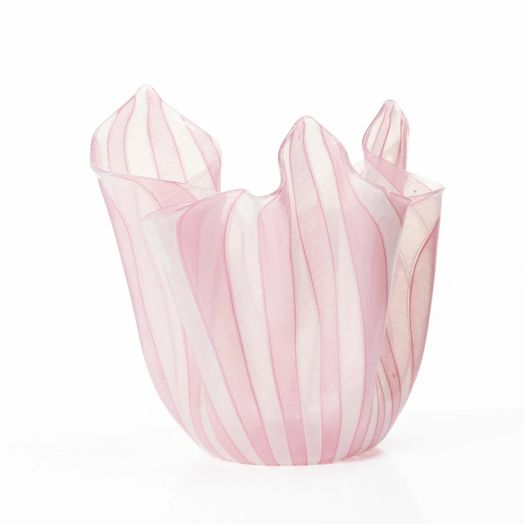 Paolo Venini & Fulvio Bianconi, vas, "Fazzoletto", Venini, Murano, Italien. — Design/Glas — Bukowskis
