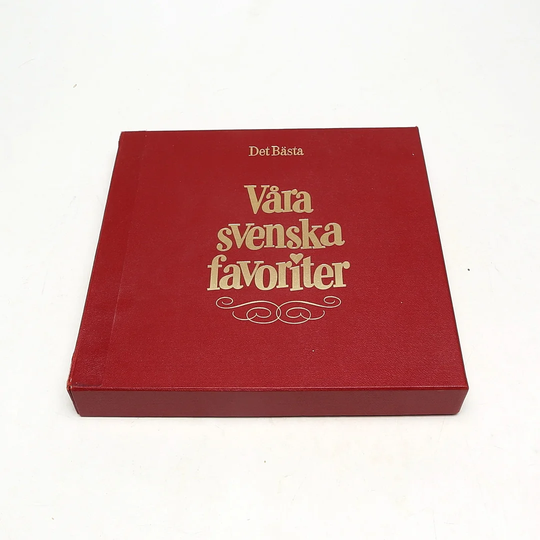 SKIVBOX, med vinylskivor, Svenska favoriter. — Miscellaneous — Kalmar Auktionsverk